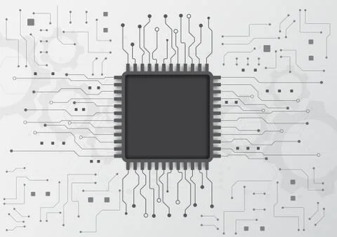 Circuit board technology background Stock Illustration