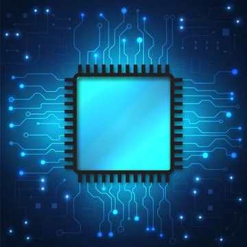 Circuit board technology background Stock Illustration