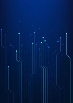 Circuit board technology background inside electronic devices, dark blue ve.. イラスト素材