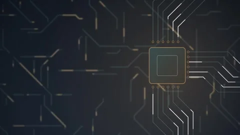 Circuit Board Technology Background Pattern Stock Footage 347730222