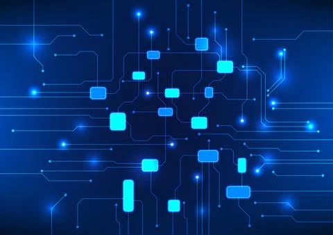 Circuit board technology background The stripes are arranged together to cr.. Stockillustratie