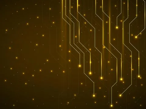 Circuit board, technology background, vector illustration Illustrazione stock