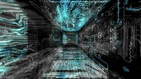 Circuit Board. Technology Computing Cpu Motherboard Hardware Electronics Wires Stock Footage 91003245