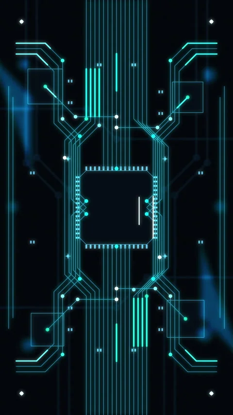 Circuit board, technology, futuristic, microchip, electronics, digital, cyber Stock Footage 347557374