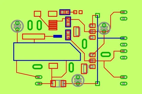 Circuit board. Technology template. Vector illustration. 스톡 일러스트