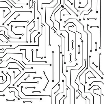 Circuit Board Technology vector. Technological background with a circuit boar Stockillustratie