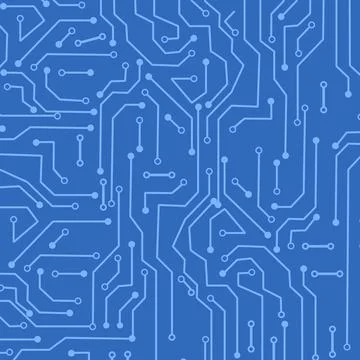Circuit Board Technology vector. Technological background with a circuit boar Stockillustratie