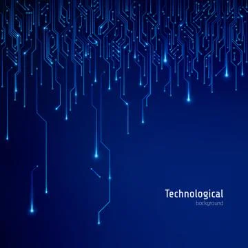 Circuit board texture. Abstract technological background Stock Illustration