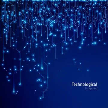 Circuit board texture. Abstract technological background Stock Illustration