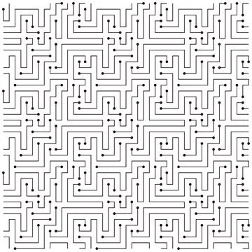 Circuit Board texture Background, like maze, seamless pattern 스톡 일러스트