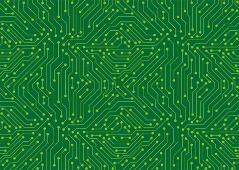 Circuit Board texture Background, seamless pattern Stock Illustration