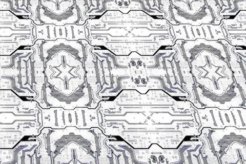 Circuit board texture pattern.Technology background. Stock Photos