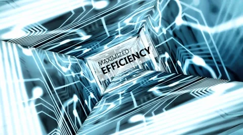 Circuit Board Tunnel Stockbeeldmateriaal 46972919