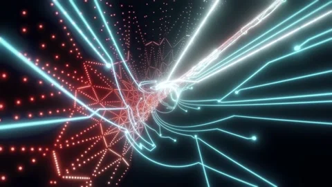 Circuit Board Tunnel v2 Stock Footage 149259863