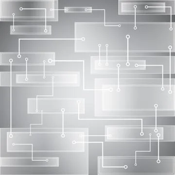 Circuit board vector background . Abstract vector black background with high Illustrazione stock