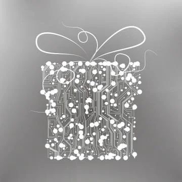 Circuit board vector background Stock Illustration