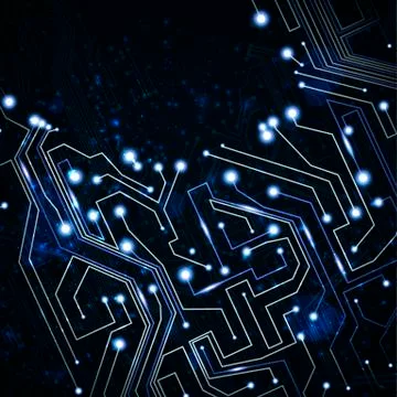 Circuit board vector background Stockillustratie