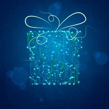 Circuit board vector background Stock Illustration