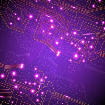 Circuit board vector background Stock Illustration