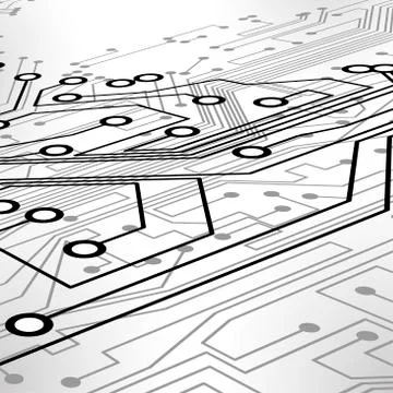 Circuit board vector background Stock Illustration