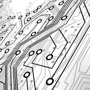 Circuit board vector background Stock-Illustration
