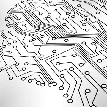 Circuit board vector background Stock-Illustration