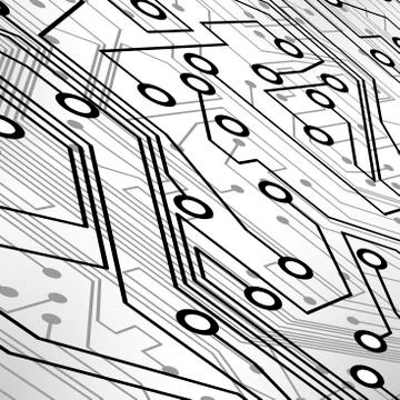 Circuit board vector background Illustrazione stock