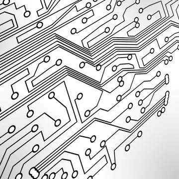 Circuit board vector background Illustrazione stock