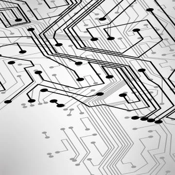 Circuit board vector background Illustrazione stock