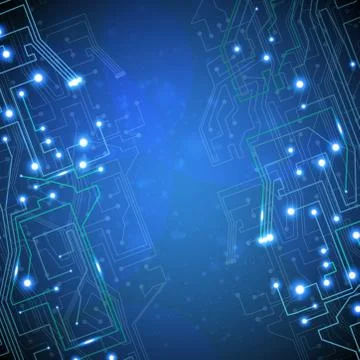 Circuit board vector background Stock Illustration