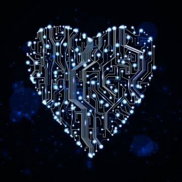Circuit board vector background Stock Illustration