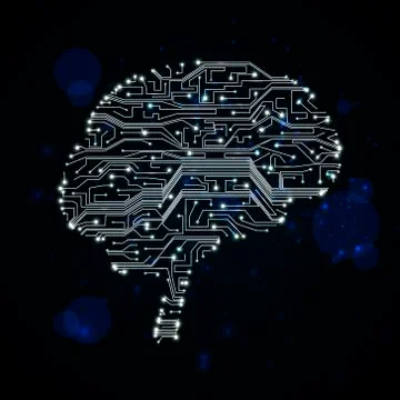 Circuit board vector background Stock Illustration
