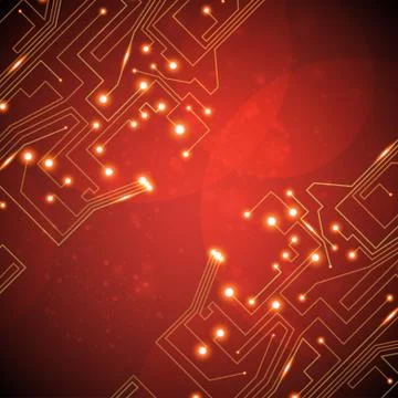 Circuit board vector background Stock Illustration