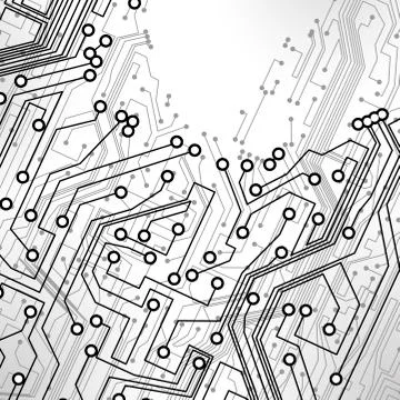 Circuit board vector background Stock Illustration