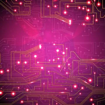Circuit board vector background Stock Illustration