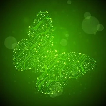 Circuit board vector background Stock Illustration