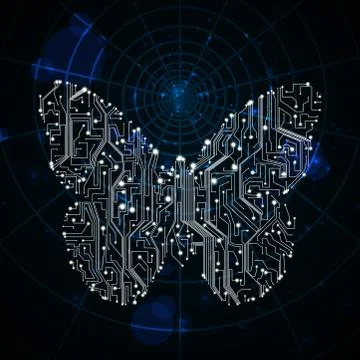 Circuit board vector background Stock Illustration