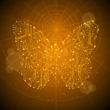 Circuit board vector background Stock Illustration