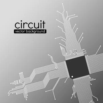 Circuit board vector background Stock Illustration