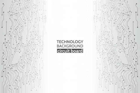 Circuit board vector illustration. High-tech technology background texture. イラスト素材