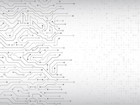 Circuit board vector illustration. Stock Illustration