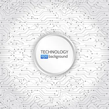 Circuit board vector illustration. Stock Illustration