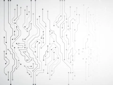 Circuit board vector illustration. Stock Illustration