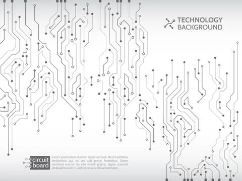 Circuit board vector illustration. Stock Illustration