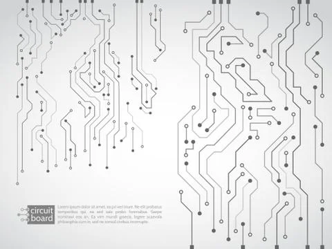 Circuit board vector illustration. Stock Illustration