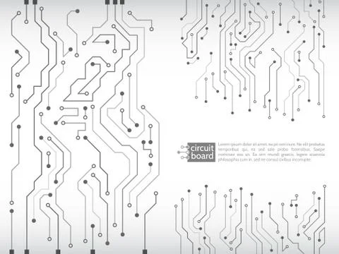 Circuit board vector illustration. Stock Illustration