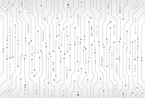 Circuit board vector illustration. Stock Illustration