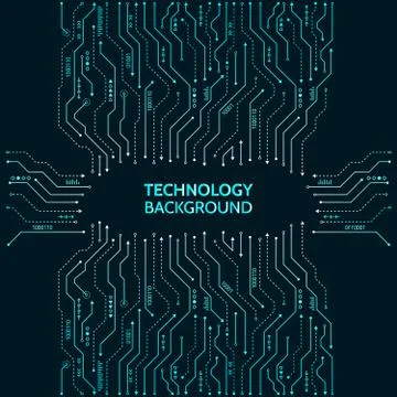 Circuit board vector illustration Stock Illustration
