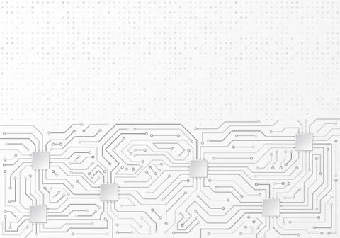 Circuit board vector illustration. Stock Illustration