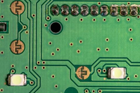 Circuit board for a vehicle controller 스톡 사진